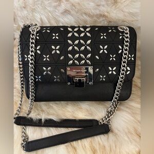 Michael Kors Tina Studded Crossbody Black